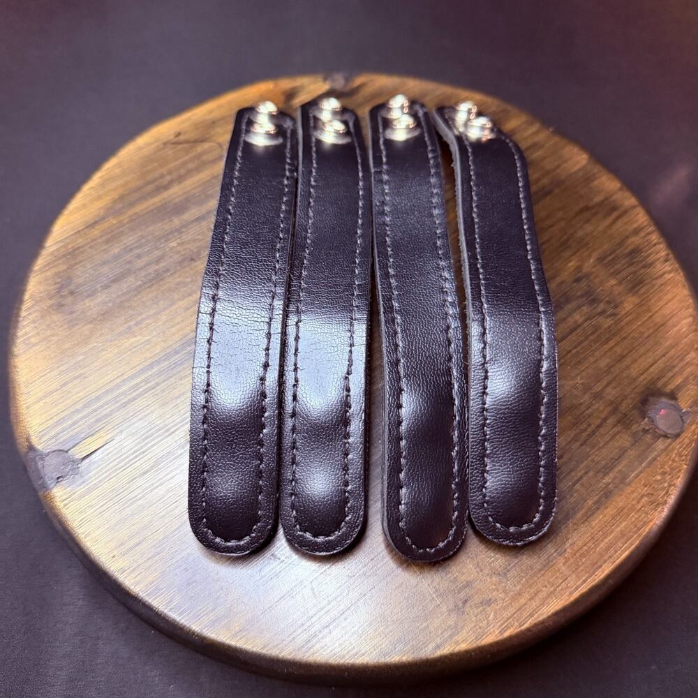 Safariland Belt Keepers Lot of 4 Size 7.75" Double Hidden Snap Plain Black